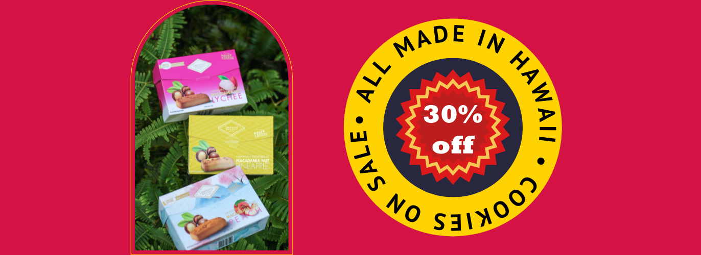 30% OFF Our Made With Aloha Cookies