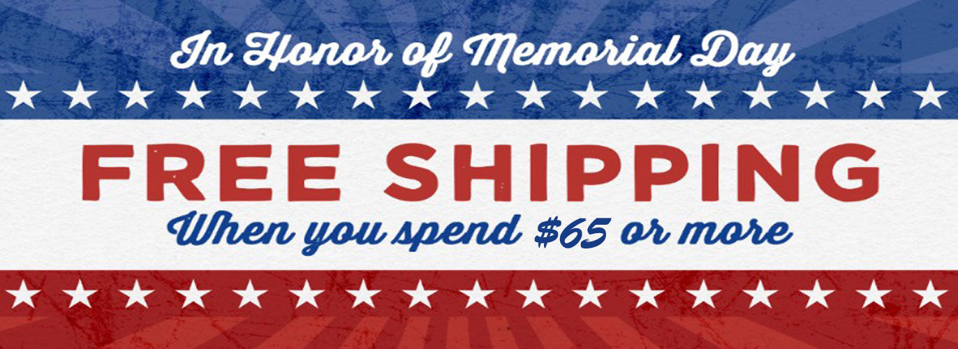 Free Shipping For Memorial Day Weekend