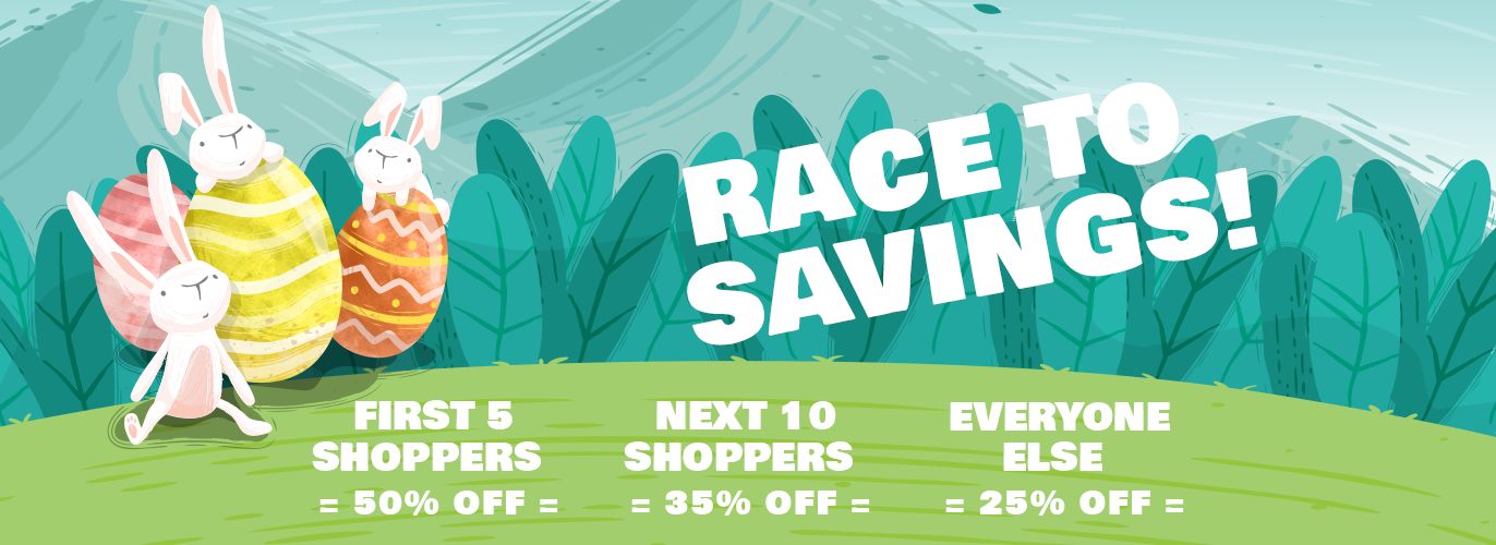 Be Quick As A Bunny & Save!